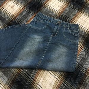 Cato Girls Long Denim Skirt Sz 16